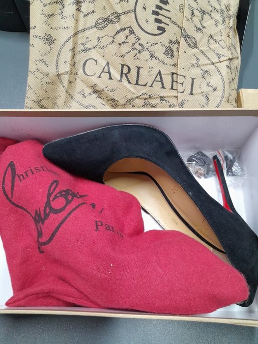 Туфли женские,  лабутен,  35 размер, натуральная замша р