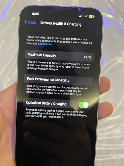 Iphone 14 80% 128gb.