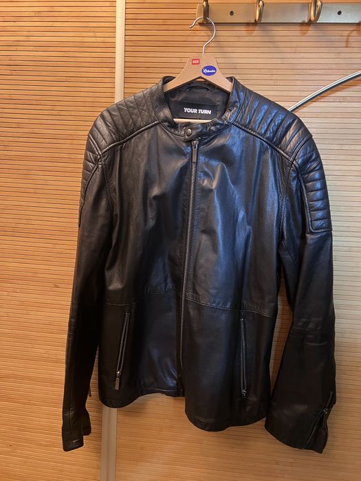 Geaca din piele naturala L
