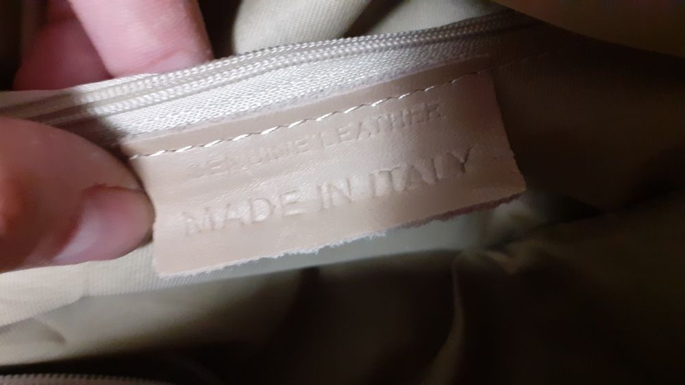Geanta piele fina batuta, Made in Italy