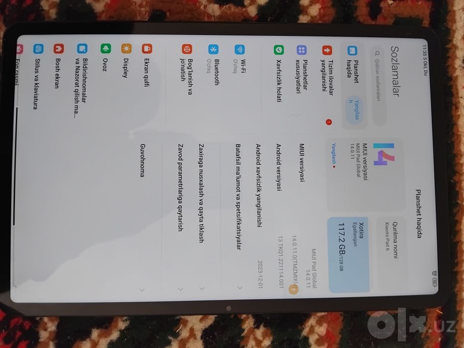 Xiaomi pad6  120fps