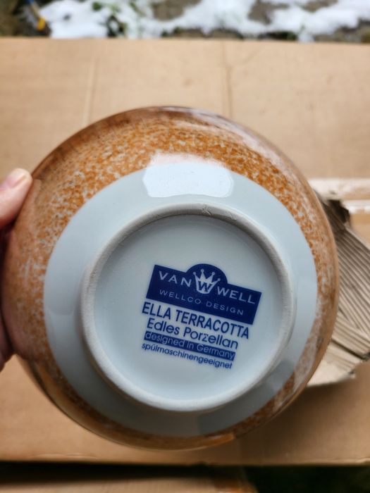 Комплект за хранене порцелан van Well Ella чинии чаши купички сервиз