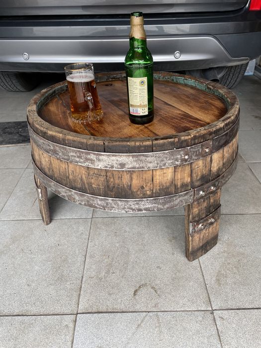 Маса от буре старо дъбово буре на 120 години