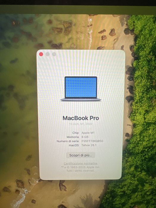 Macbook Pro M1 touchbar 256GB