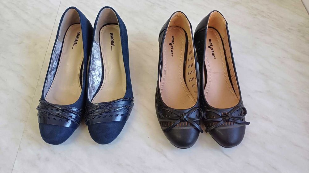 Нова цена. Дамски обувки с нисък ток № 37 - 38