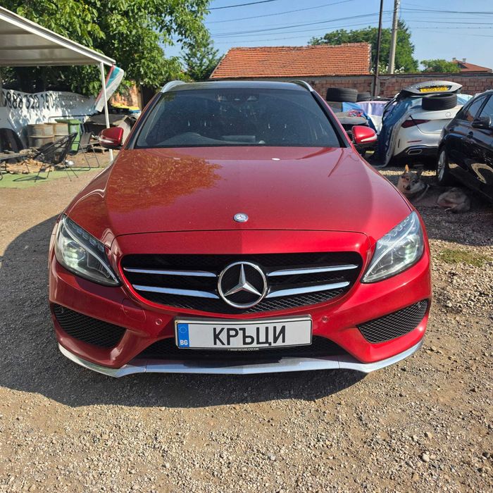 Mercedes-Benz C300 Hybrid W205 AMG пакет Комби Десен волан 2016г. 6999€