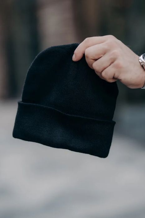 Мужская стильная, теплая шапка на осень и зиму