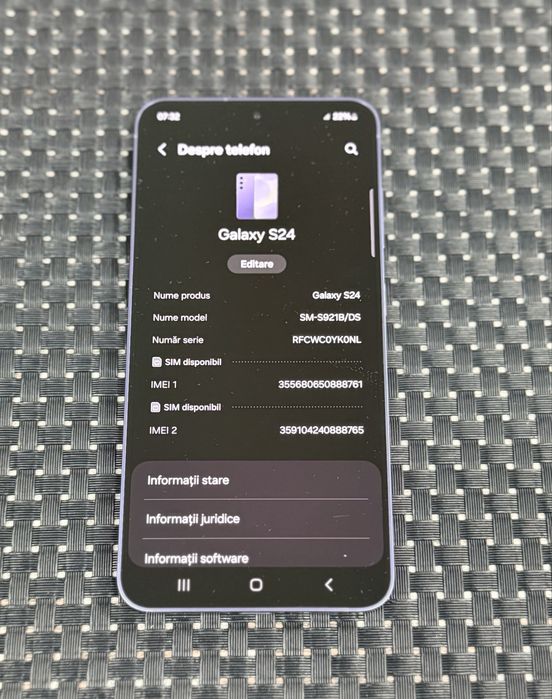 Samsung Galaxy S24 Preț 1450 lei fix