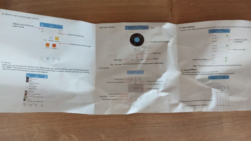 Музикална блутут - лампа