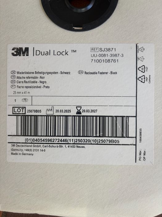 Velcro dual lock 3M