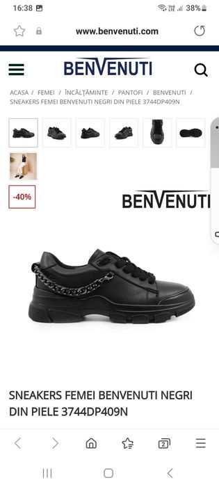 Pantofi piele BENVENUTI