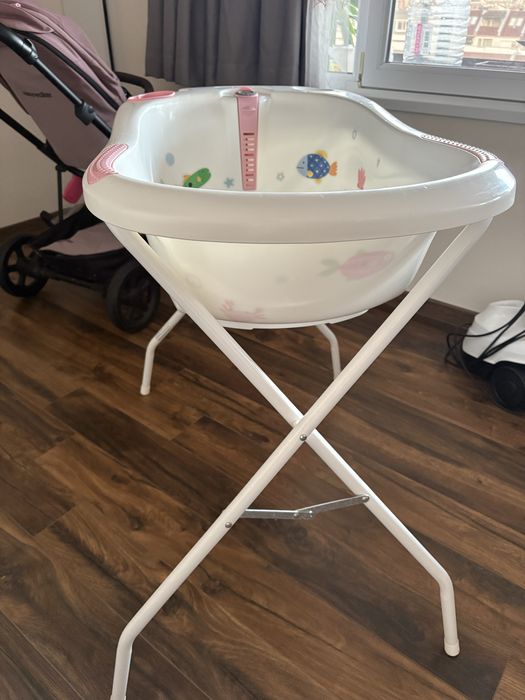 Вана със стойка чиполино + душ за бебе жирафче