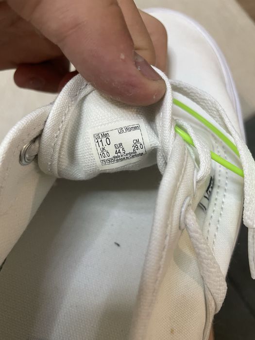Обувь vans белые