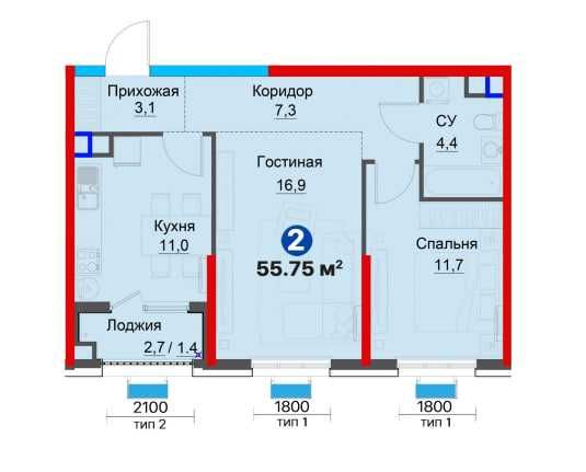 Бектемирский р-н !! ЖК Yangi Baxt !! Скидка февраль 24% (LY)