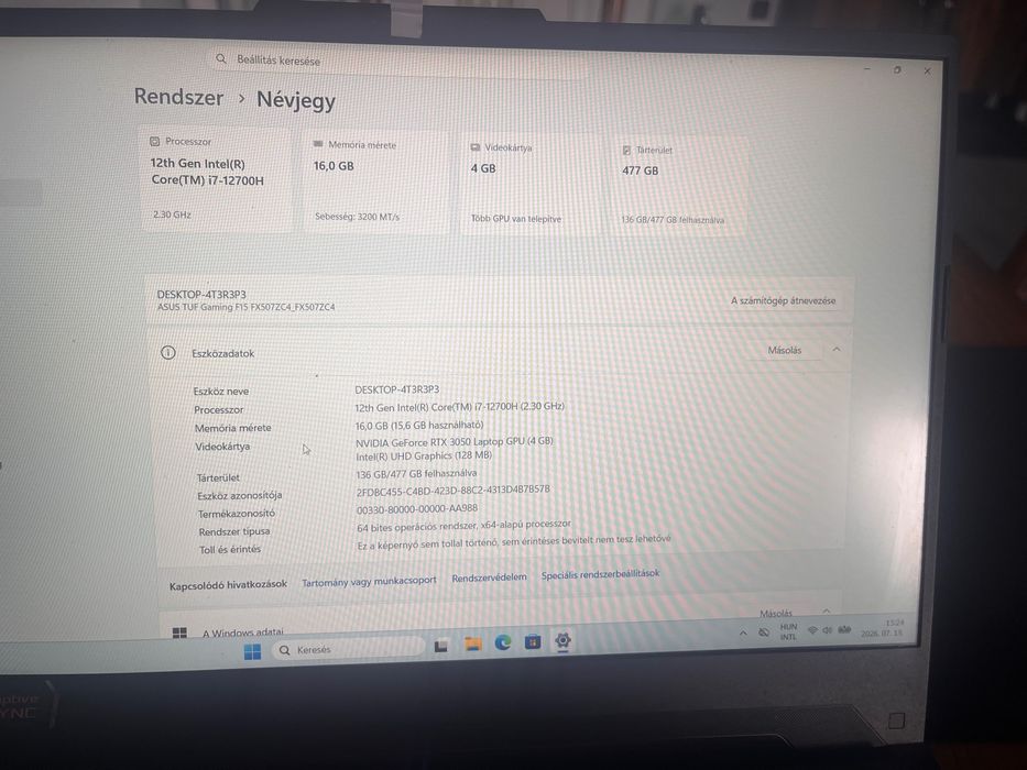Asus TUF Gaming F15