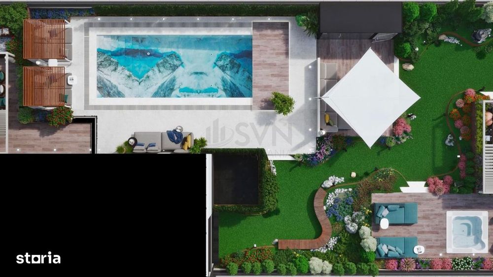 Penthouse spectacolos Aviatiei 790 mp cu piscina pe terasa
