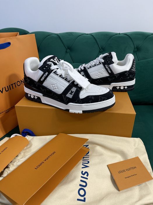 Adidasi Louis Vuitton piele naturala 100% Full Box colectie noua