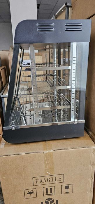 Vitrina electrica calda cu led simpla,dubla,tripla -TRANSPORT GRATUIT