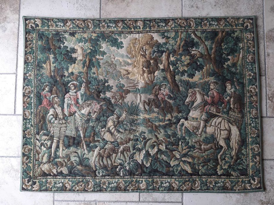 Килим + гоблен -френски "Ловна сцена"-стил Луи XIV
