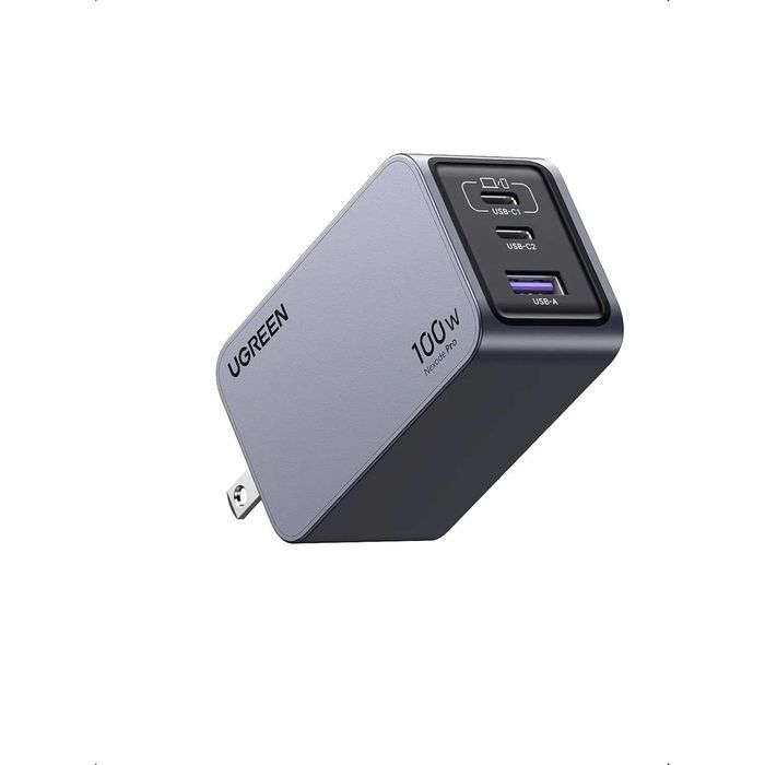 Зарядка UGREEN 100W - 3 порта (USB-C/A), MacBook, Iphone, Samsung