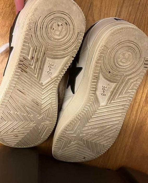 A Bathing Ape Bape Sta Low M1 Black/White 28