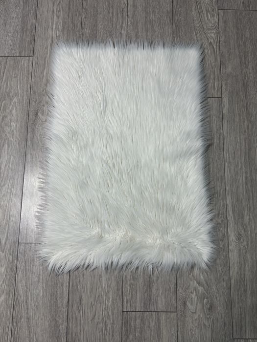 Covor Din Blana Alb