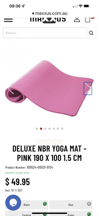 Saltea yoga Pilates de lux cu spuma de cauciuc natural cu memorie  Sal