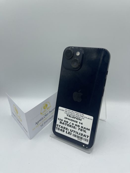 Iphone 14 128Gb/78% Baterie GARANTIE/FACTURA #53491