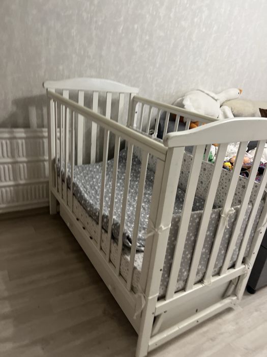 Детский манеж белый