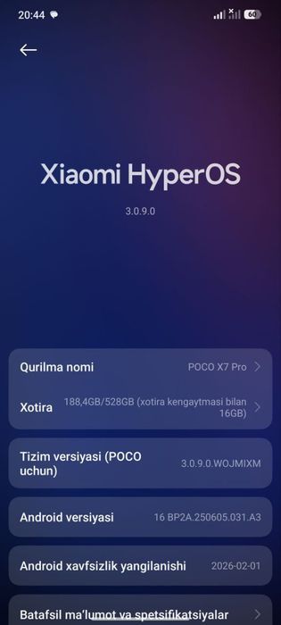 Poco X7 Pro 12/512GB