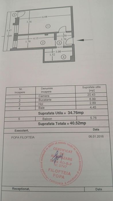 Vând garsonieră în Pitești, comuna Bascov, situată chiar pe drumul național (DN) care face legătura între Bascov și Autostrada Pitești - București
