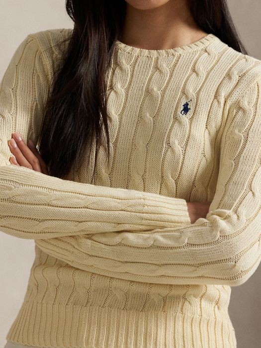 Polo Ralph Lauren Cable-Knit Cotton Crewneck Jumper