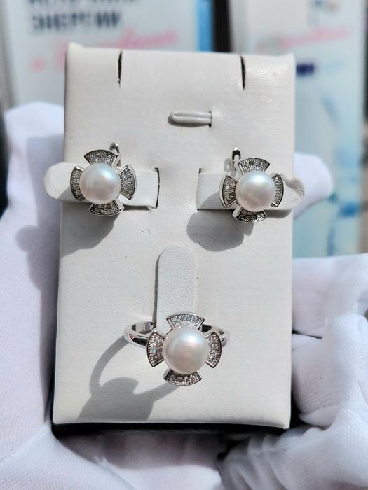 Комплекты Серебро 925. Жемчуг.