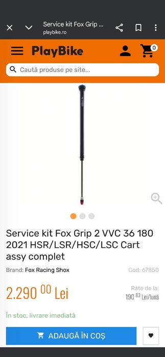 Damper Fox Grip 2 VVC, FOX 36