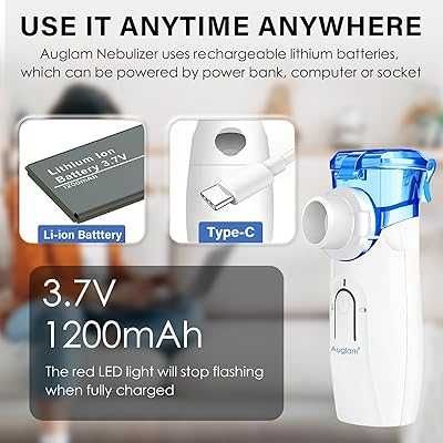 Inhalator Nebulizator Portabil Adulti si Copii, Nou silentios