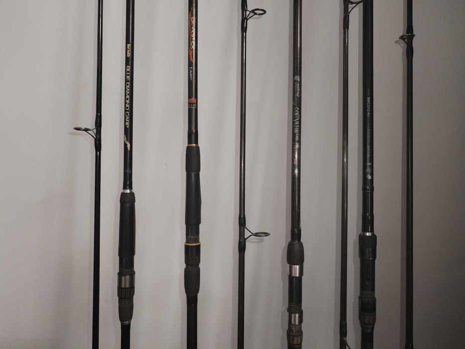 Vând Set 4 Lansete Crap 3.60m – Daiwa, DAM, Banax, Centurion – Nu separat
