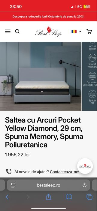 Saltea Best Sleep nouă nedesfacuta