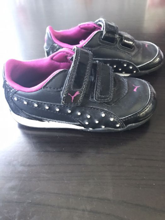 Маратонки Puma- hornet black with rhinestones