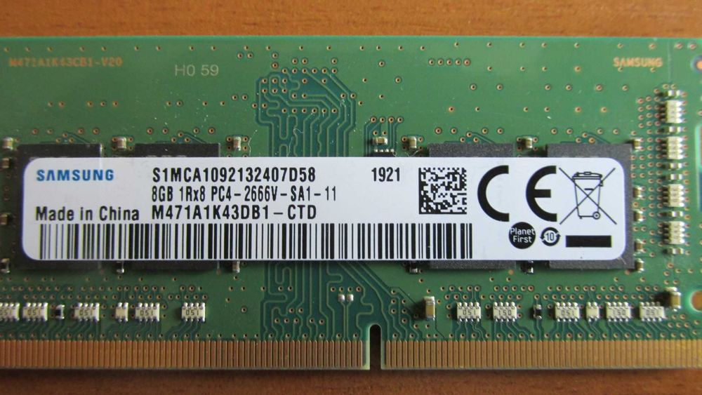 8 GB DDR4 памети за лаптоп
