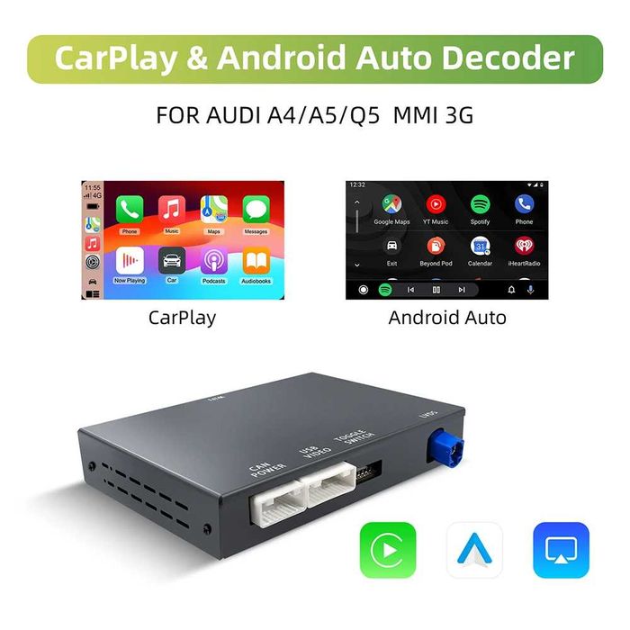 Безжичен Apple Carplay /Android Auto за Audi A4 A5 и Q5