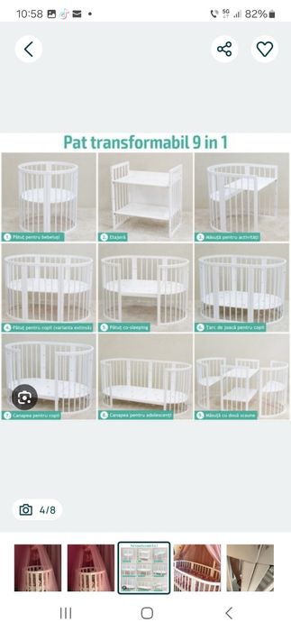 Patut 9 în 1 cu accesorii cadou