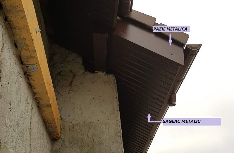 Reparatii acoperisuri, sageac metalic, jgheaburi si burlane