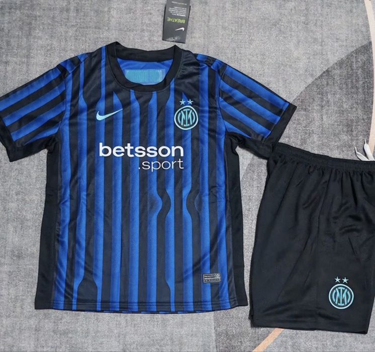 Echipament fotbal copii ( tricou + pantaloni ) , Inter Milano