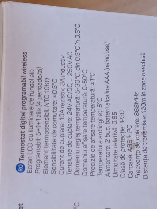 Termostat wireles centrala termica programabil fara fir