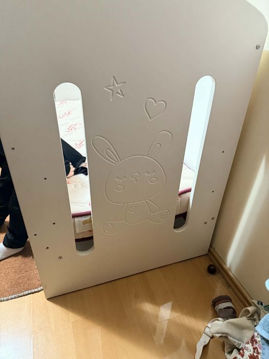 Дървено детско  легло, креватче NUBA