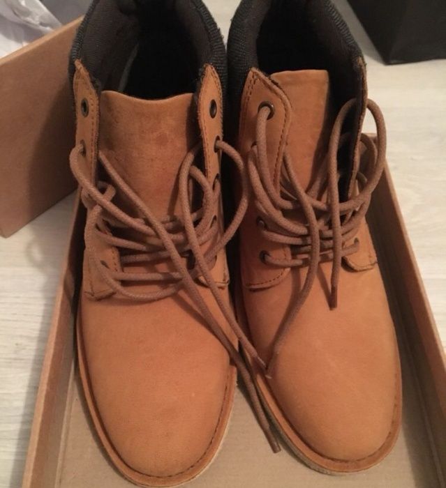 Ghete piele camel - maro 41