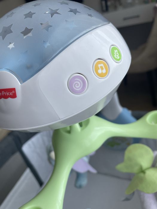 Музикална въртележка за кошара Fisher Price Мечета пеперуди 3в1