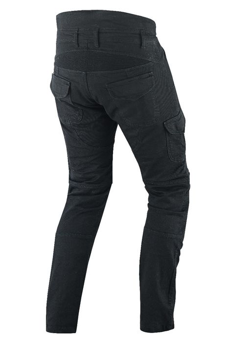 Pantaloni moto Cargo Black protectii+kevlar marimi 30, 32, 34, 36, 38