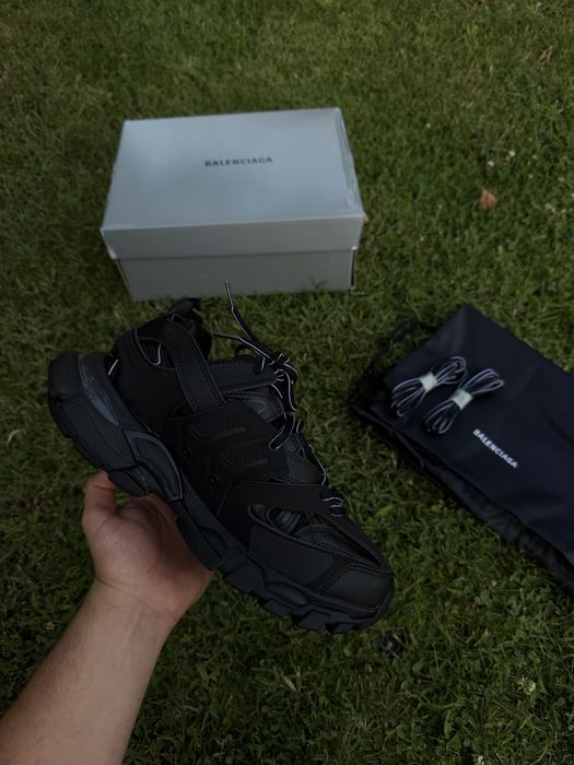 Adidasi Balenciaga Track Negru-Alb