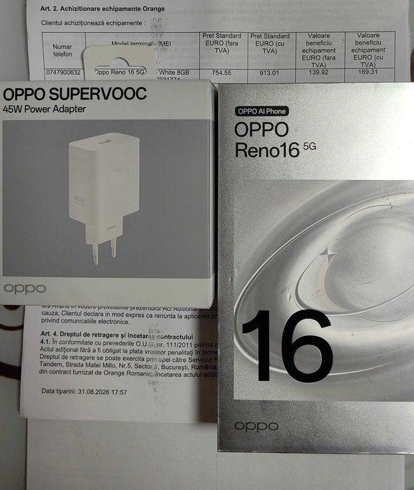 Telefon Oppo Reno6 nou-sigilat + încărcător